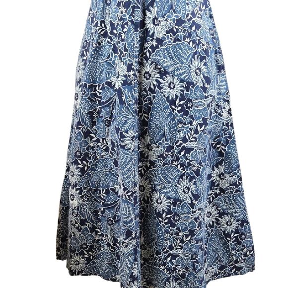 Eddie Bauer Blue Floral Sleeveless Midi Dress – Petite 2 - Picture 3 of 10